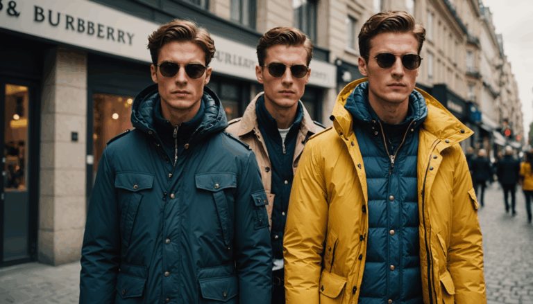 Style Homme 2025 : Manteaux Burberry, Blousons Schott & Doudounes Moncler pour un look urbain et japonais